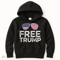 Free Donald Trump Republican Support Kids Hoodie thumb 0
