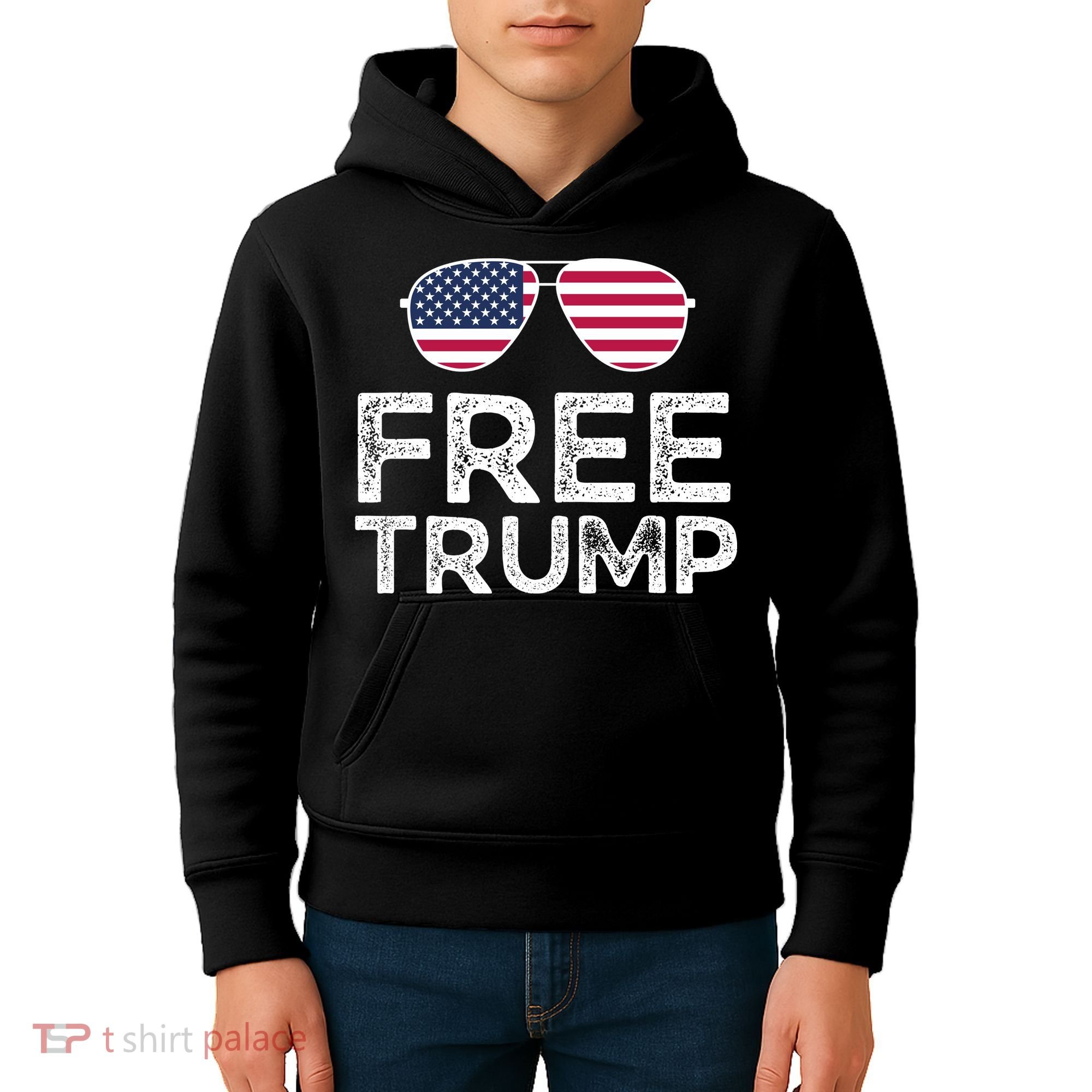 Free Donald Trump Republican Support Kids Hoodie