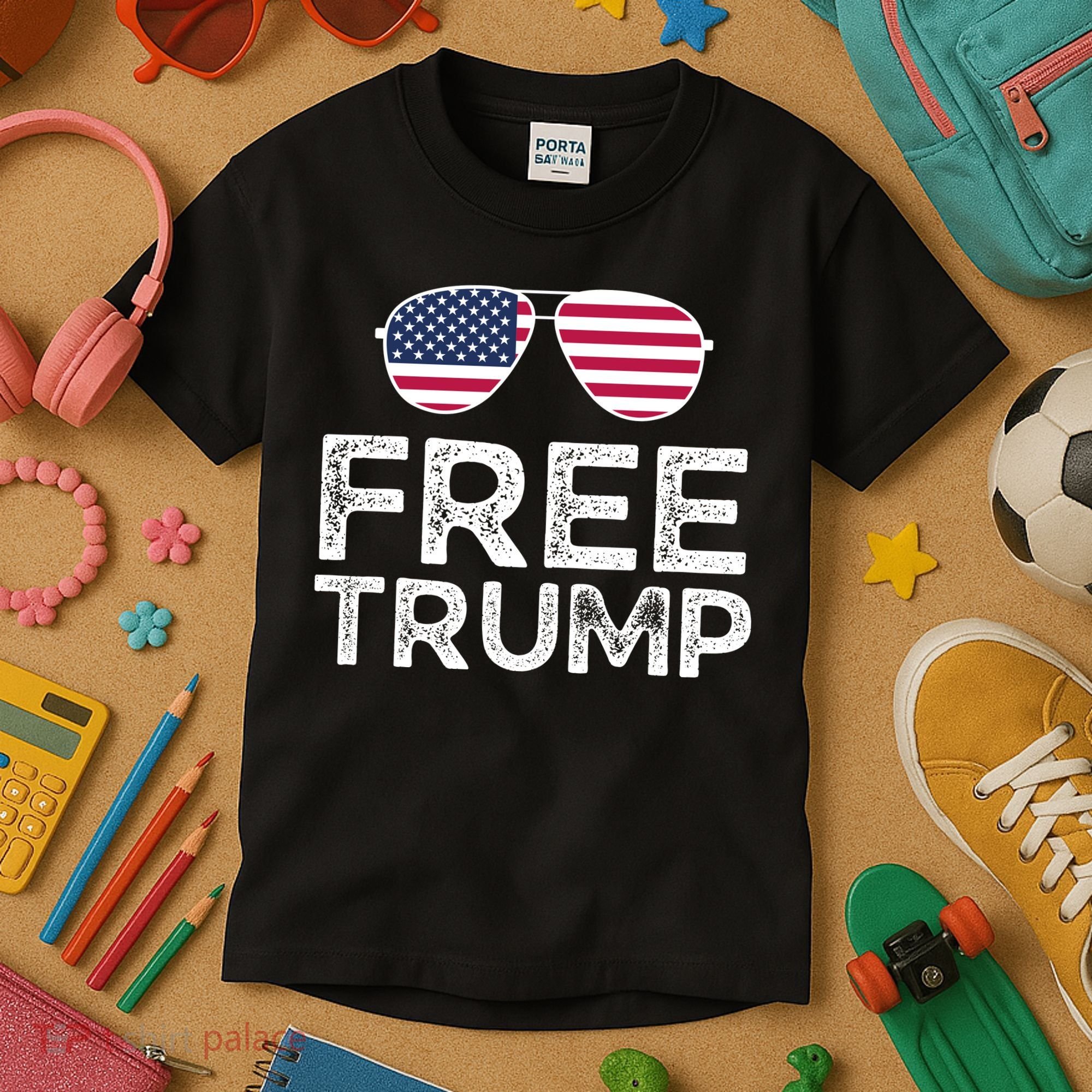 Free Donald Trump Republican Support Kids T-Shirt
