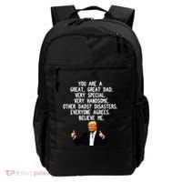 Funny Donald Trump Fathers Day Gag Gift Conservative Dad Backpack thumb 0
