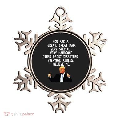 Funny Donald Trump Fathers Day Gag Gift Conservative Dad Ornament