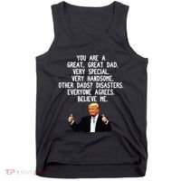 Funny Donald Trump Fathers Day Gag Gift Conservative Dad Tank Top thumb 0