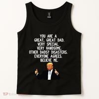 Funny Donald Trump Fathers Day Gag Gift Conservative Dad Tank Top thumb 2