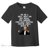 Funny Donald Trump Fathers Day Gag Gift Conservative Dad Toddler T-Shirt thumb 0