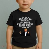Funny Donald Trump Fathers Day Gag Gift Conservative Dad Toddler T-Shirt thumb 2