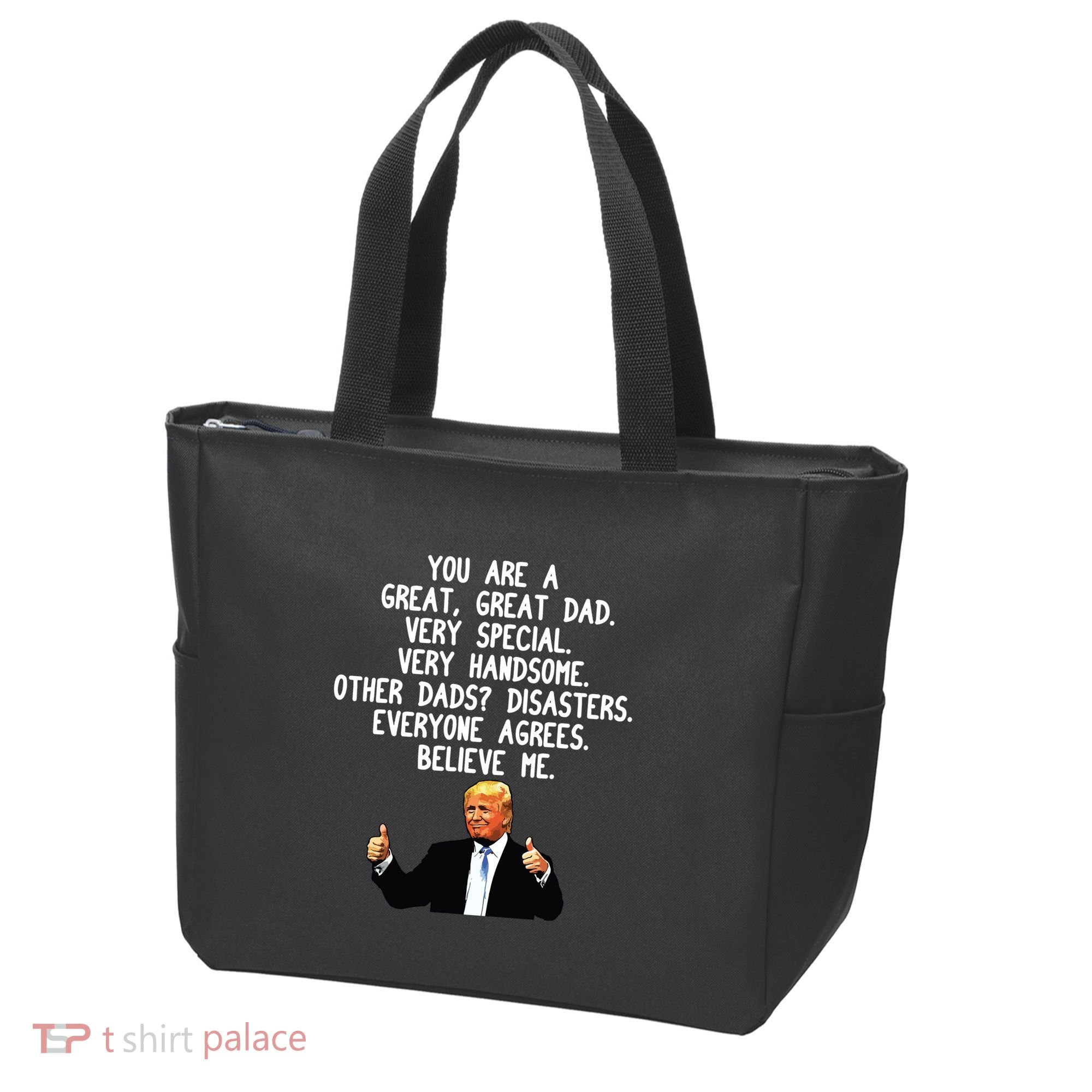 Funny Donald Trump Fathers Day Gag Gift Conservative Dad Tote Bag