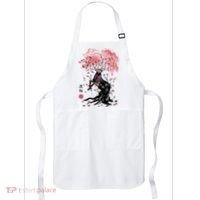 Fantasy Deer Tree Japanese Style Art Picture Painting Apron thumb 0