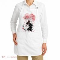Fantasy Deer Tree Japanese Style Art Picture Painting Apron thumb 2