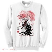 Fantasy Deer Tree Japanese Style Art Picture Painting Sweatshirt thumb 0