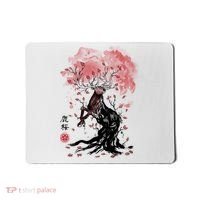 Fantasy Deer Tree Japanese Style Art Picture Painting Mousepad thumb 0