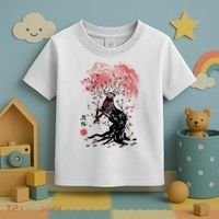 Fantasy Deer Tree Japanese Style Art Picture Painting Toddler T-Shirt thumb 3