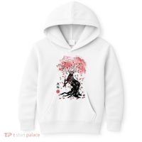 Fantasy Deer Tree Japanese Style Art Picture Painting Kids Hoodie thumb 0