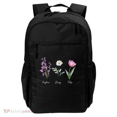 Foxglove Daisy Tulip Floral  Backpack