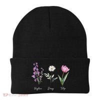 Foxglove Daisy Tulip Floral  Beanie thumb 0