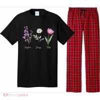 Foxglove Daisy Tulip Floral  Pajama Set thumb 0