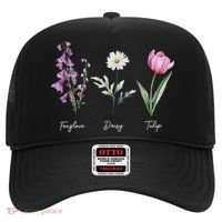 Foxglove Daisy Tulip Floral  Hat thumb 0