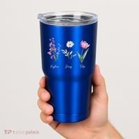Foxglove Daisy Tulip Floral  Tumbler thumb 2