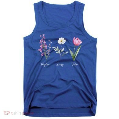Foxglove Daisy Tulip Floral  Tank Top