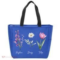 Foxglove Daisy Tulip Floral  Tote Bag thumb 0