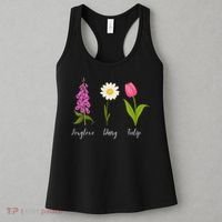 Foxglove Daisy Tulip Cute Flowers Floral Plant Wildflowers Women's Tank Top thumb 3