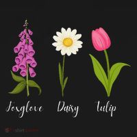 Foxglove Daisy Tulip Cute Flowers Floral Plant Wildflowers Women's Tank Top thumb 5