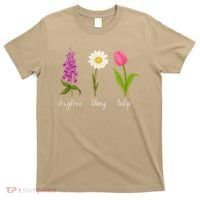 Foxglove Daisy Tulip Cute Flowers Floral Plant Wildflowers T-Shirt thumb 0