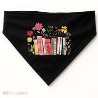 Foxtrot Delta Tango Women Book Loves Retro Funny  USA-Made Doggie Bandana thumb 0