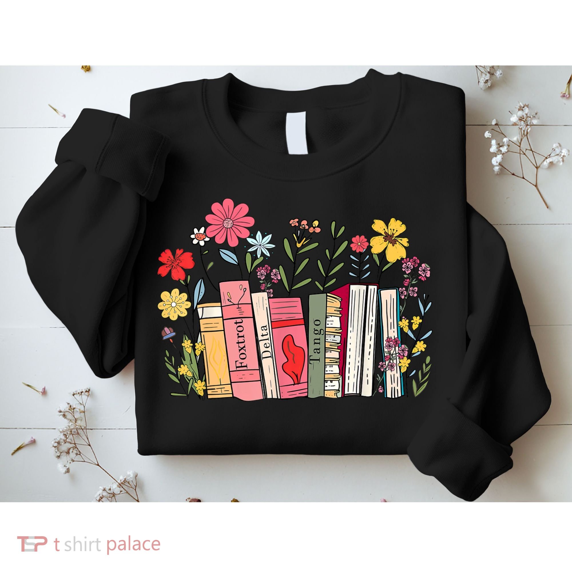Foxtrot Delta Tango Women Book Loves Retro Funny  Sweatshirt