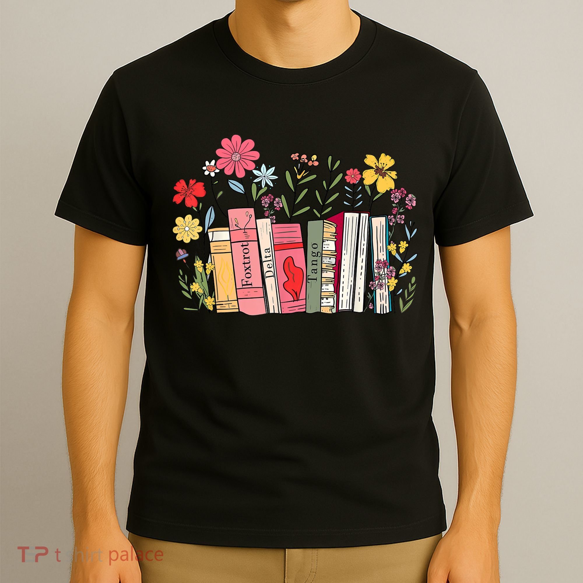 Foxtrot Delta Tango Women Book Loves Retro Funny  T-Shirt
