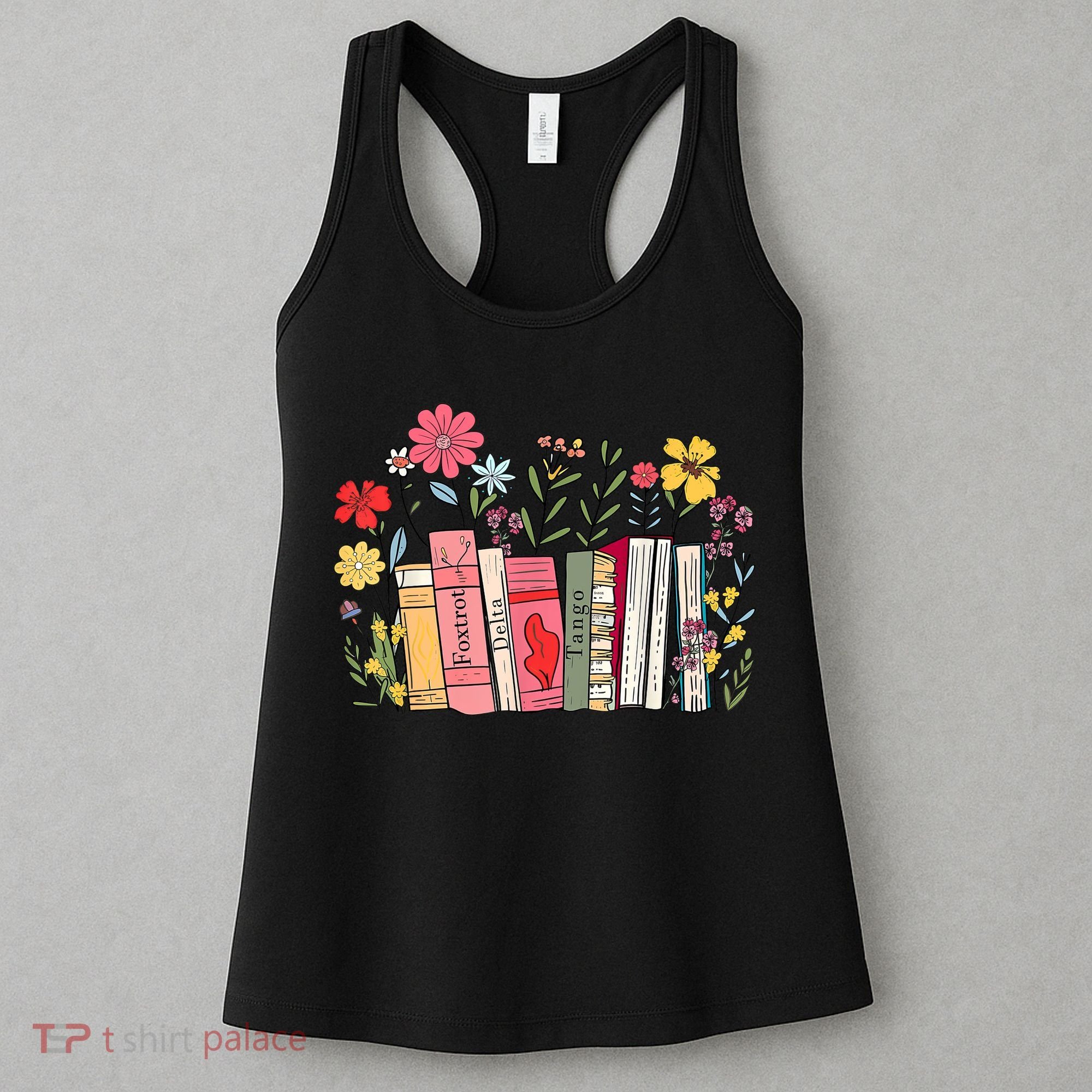Foxtrot Delta Tango Women Book Loves Retro Funny  Women's Tank Top