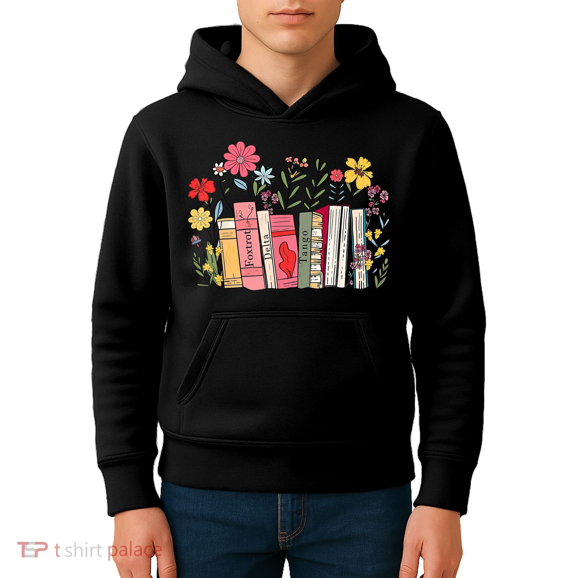 Foxtrot Delta Tango Women Book Loves Retro Funny  Kids Hoodie