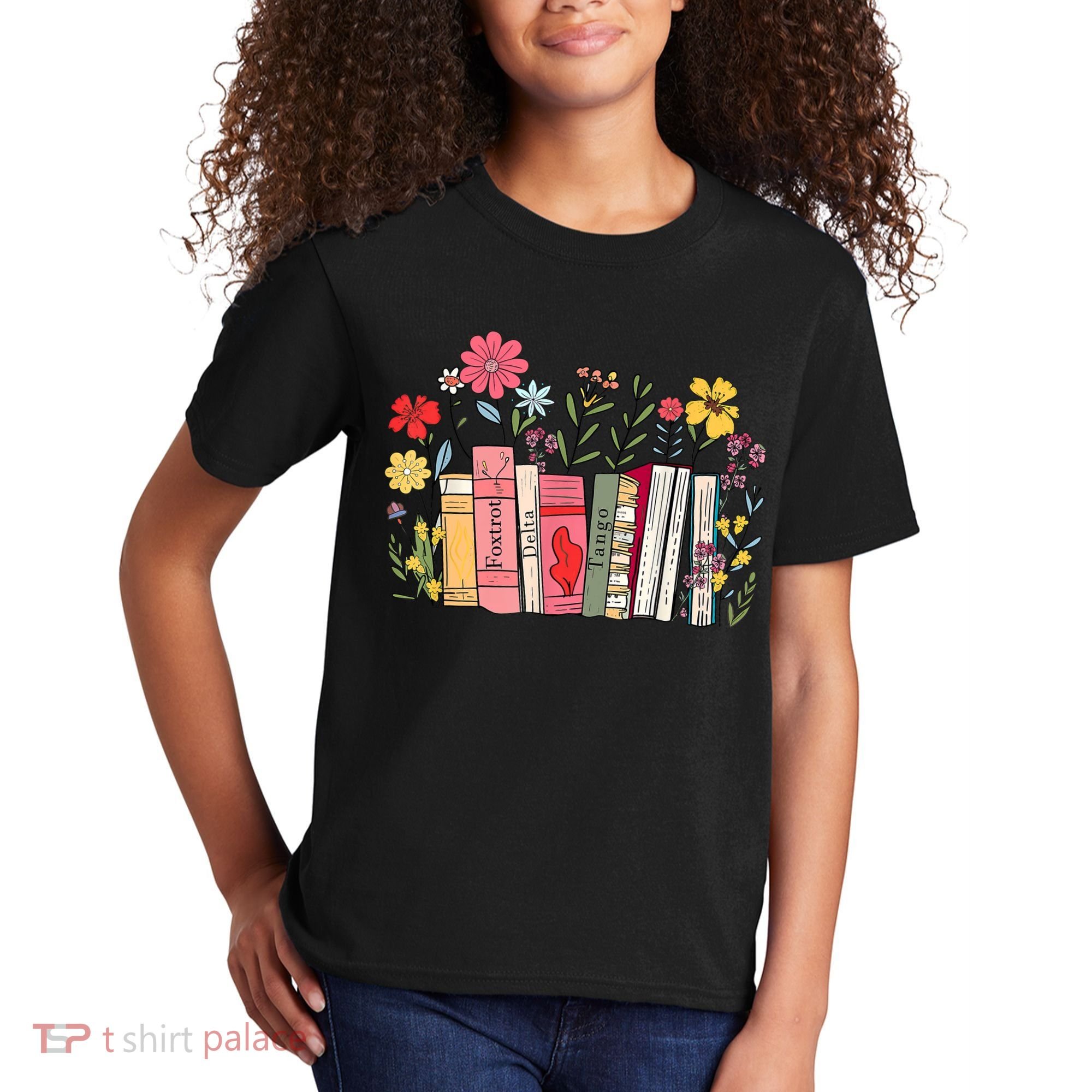 Foxtrot Delta Tango Women Book Loves Retro Funny  Kids T-Shirt