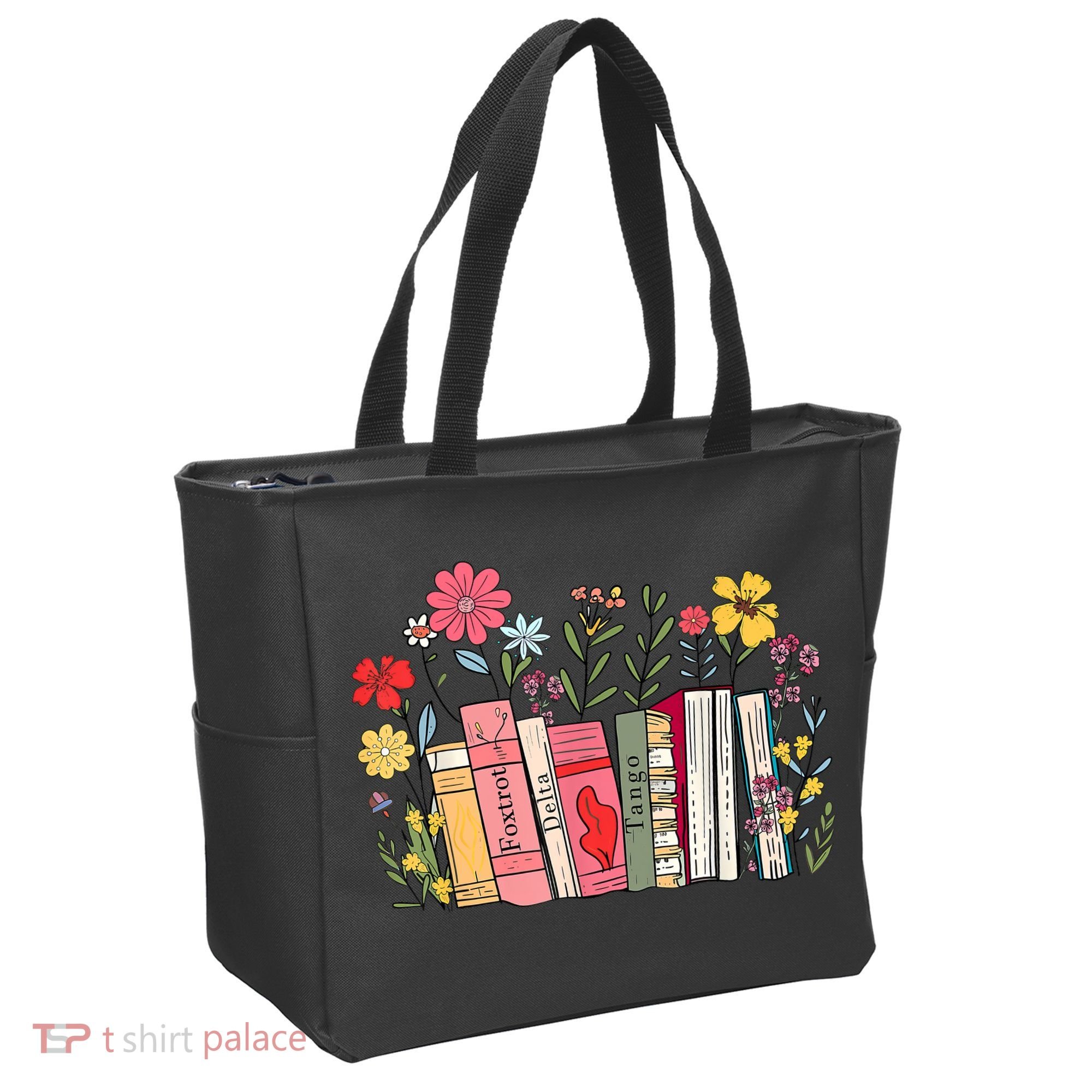 Foxtrot Delta Tango Women Book Loves Retro Funny  Tote Bag