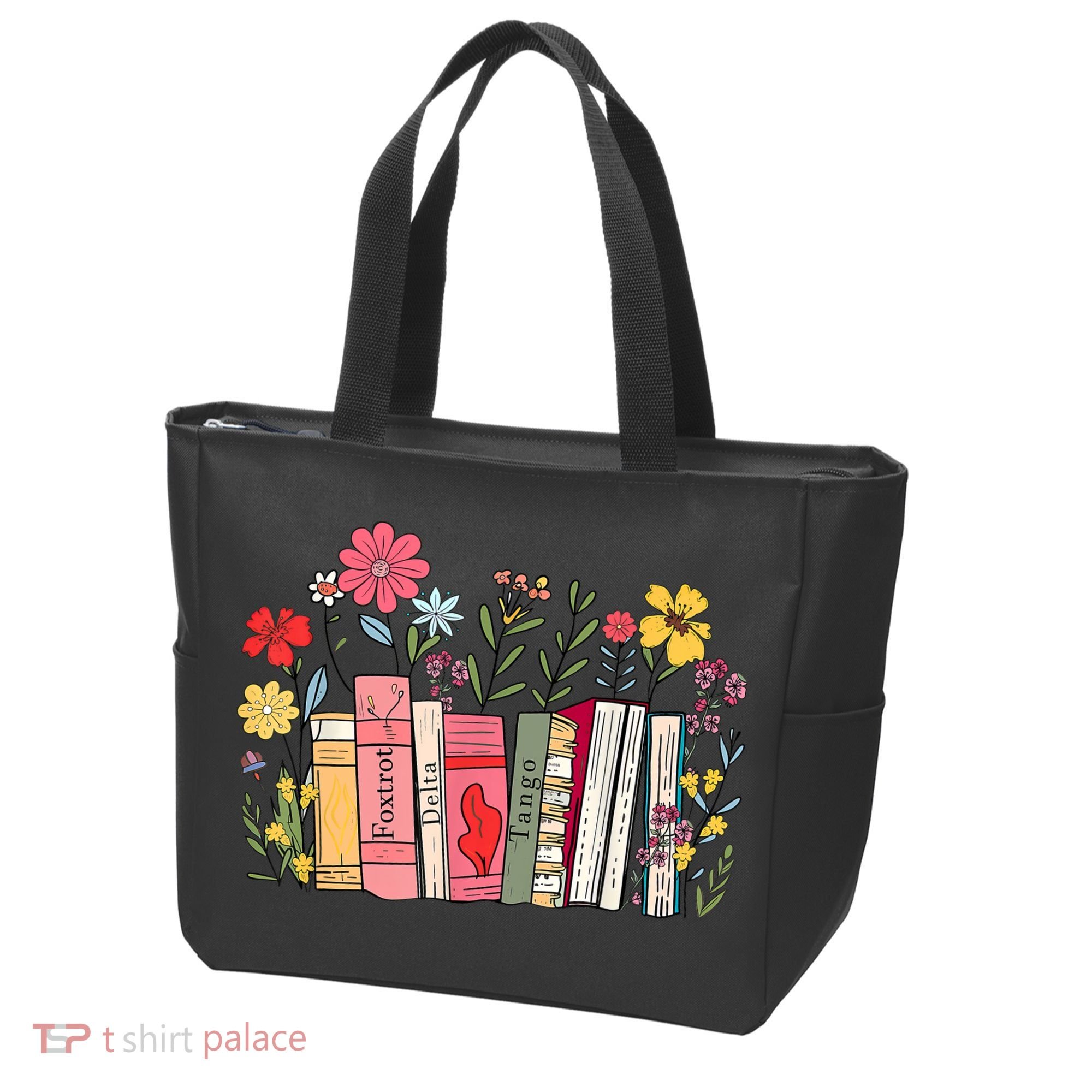 Foxtrot Delta Tango Women Book Loves Retro Funny  Tote Bag
