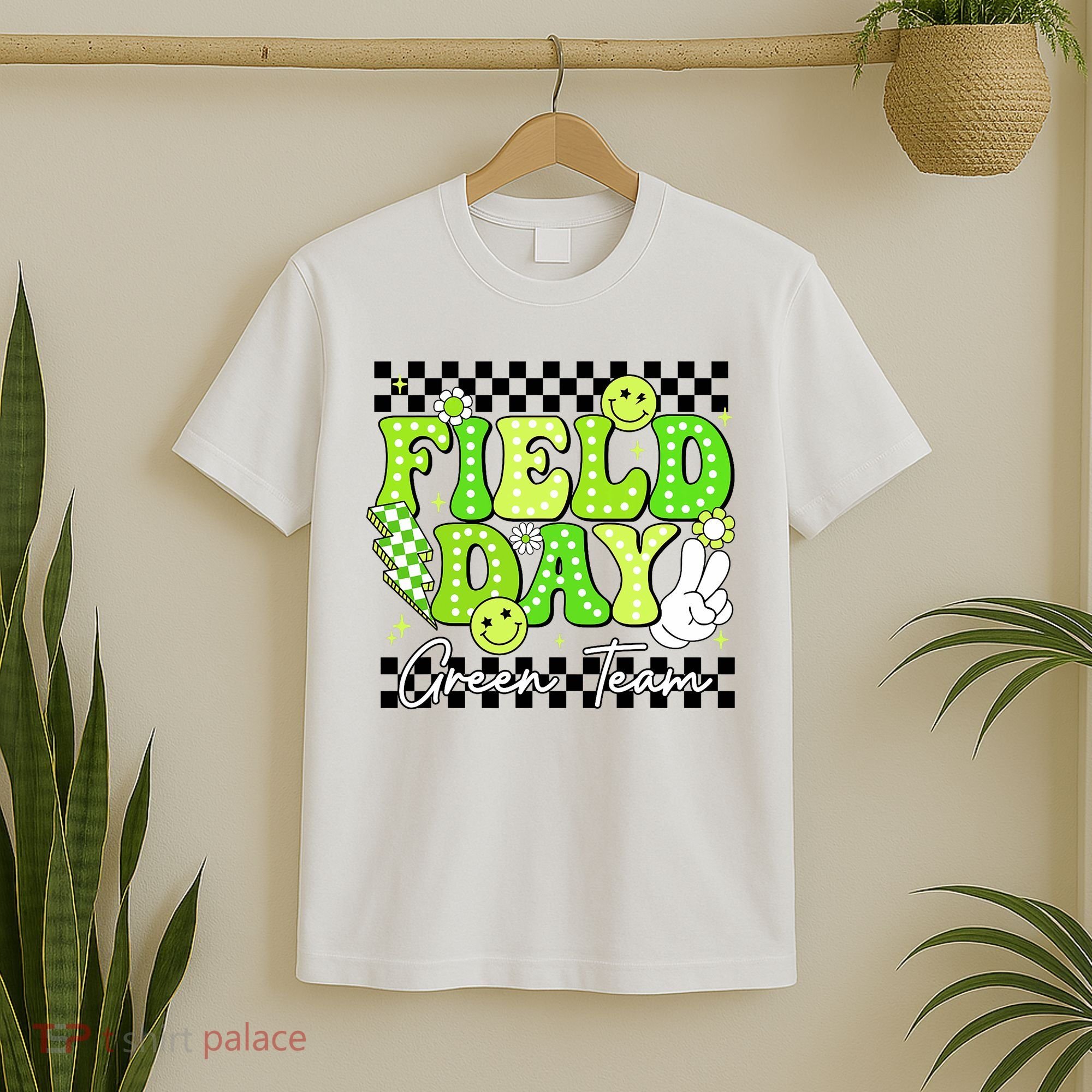 Field Day Trip Green Team Color Game Competition  T-Shirt