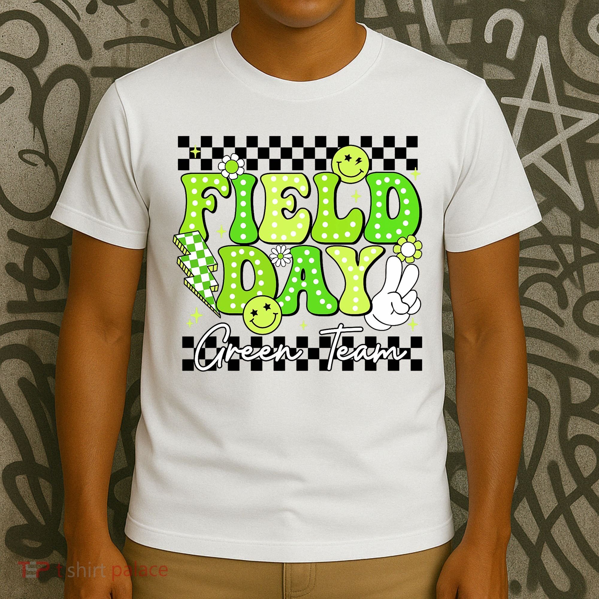 Field Day Trip Green Team Color Game Competition  T-Shirt