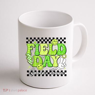 Field Day Trip Green Team Color Game Competition  Coffee Mug back