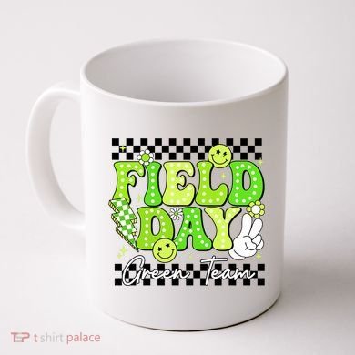 Field Day Trip Green Team Color Game Competition  Coffee Mug