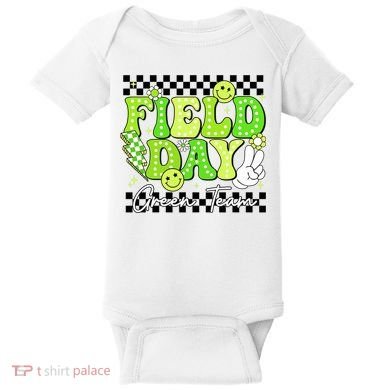 Field Day Trip Green Team Color Game Competition  Baby Bodysuit