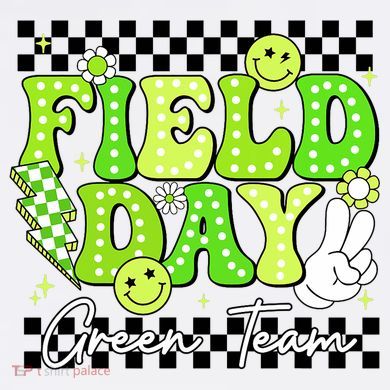 Field Day Trip Green Team Color Game Competition  Tall Hoodie