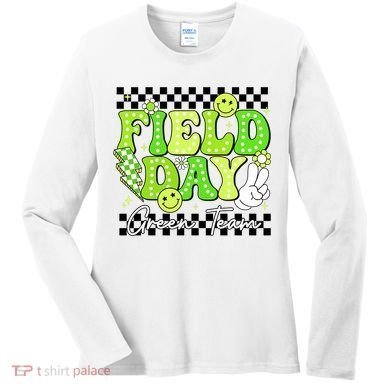 Field Day Trip Green Team Color Game Competition  Women's Long Sleeve Shirt