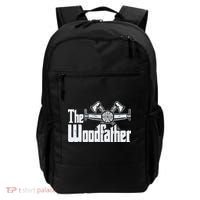 Fathers Day The Woodfather Woodworker Father Backpack thumb 0