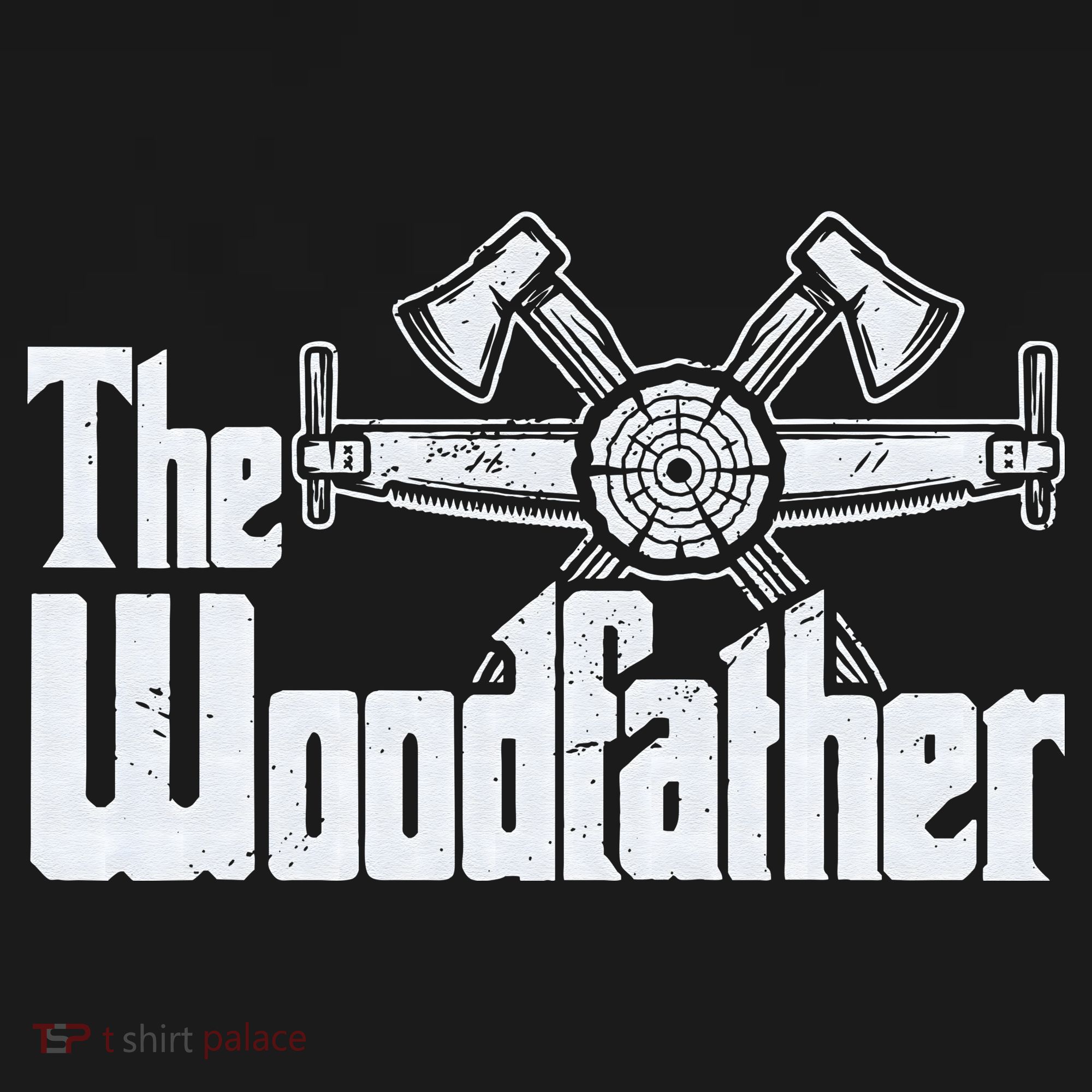 Fathers Day The Woodfather Woodworker Father Premium T-Shirt