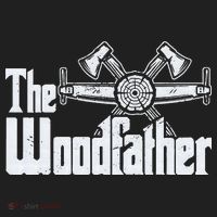 Fathers Day The Woodfather Woodworker Father Golf Towel thumb 3