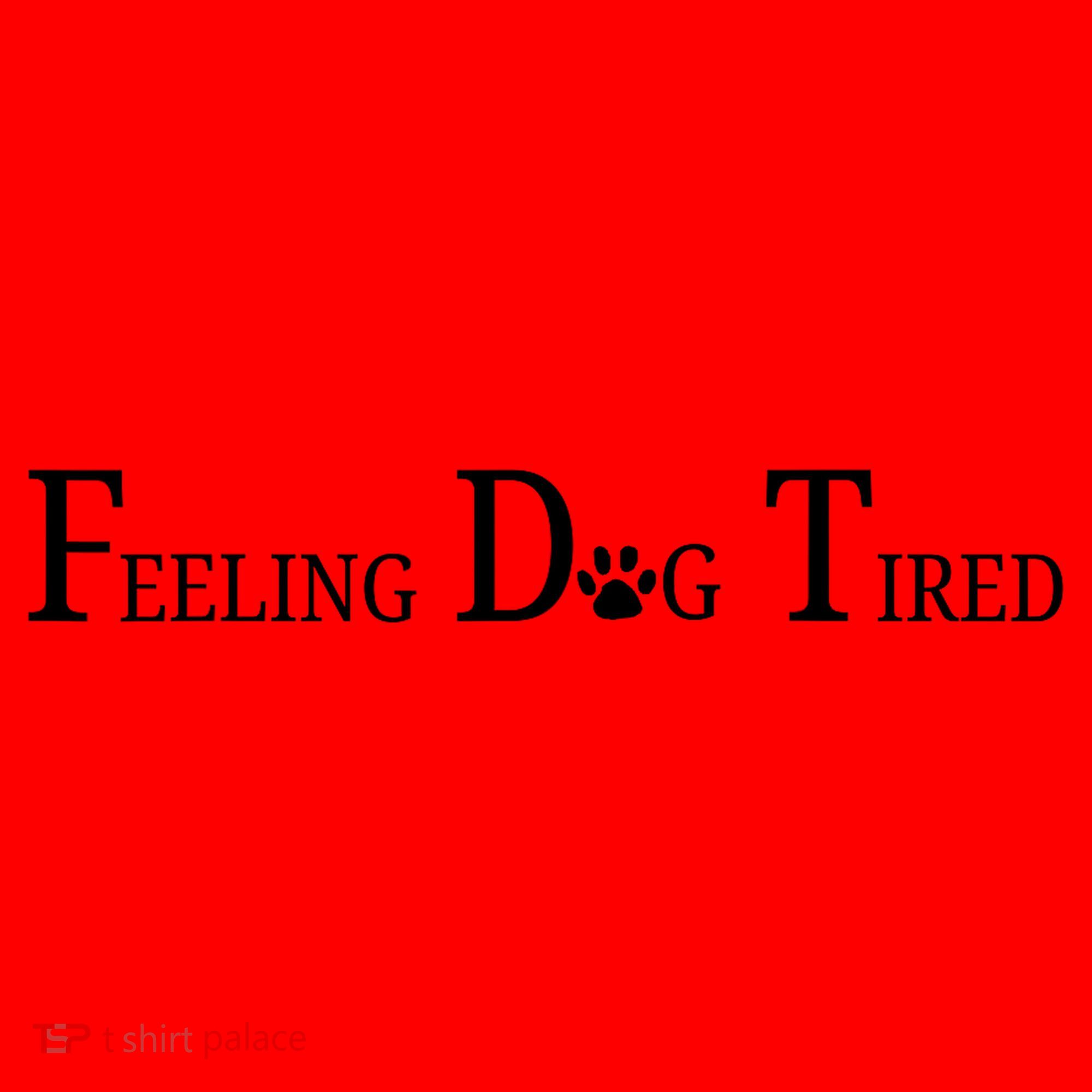 Feeling Dog Tired   Santa Hat