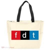 Foxtrot Delta Tango Protest Pun Tote Bag thumb 0