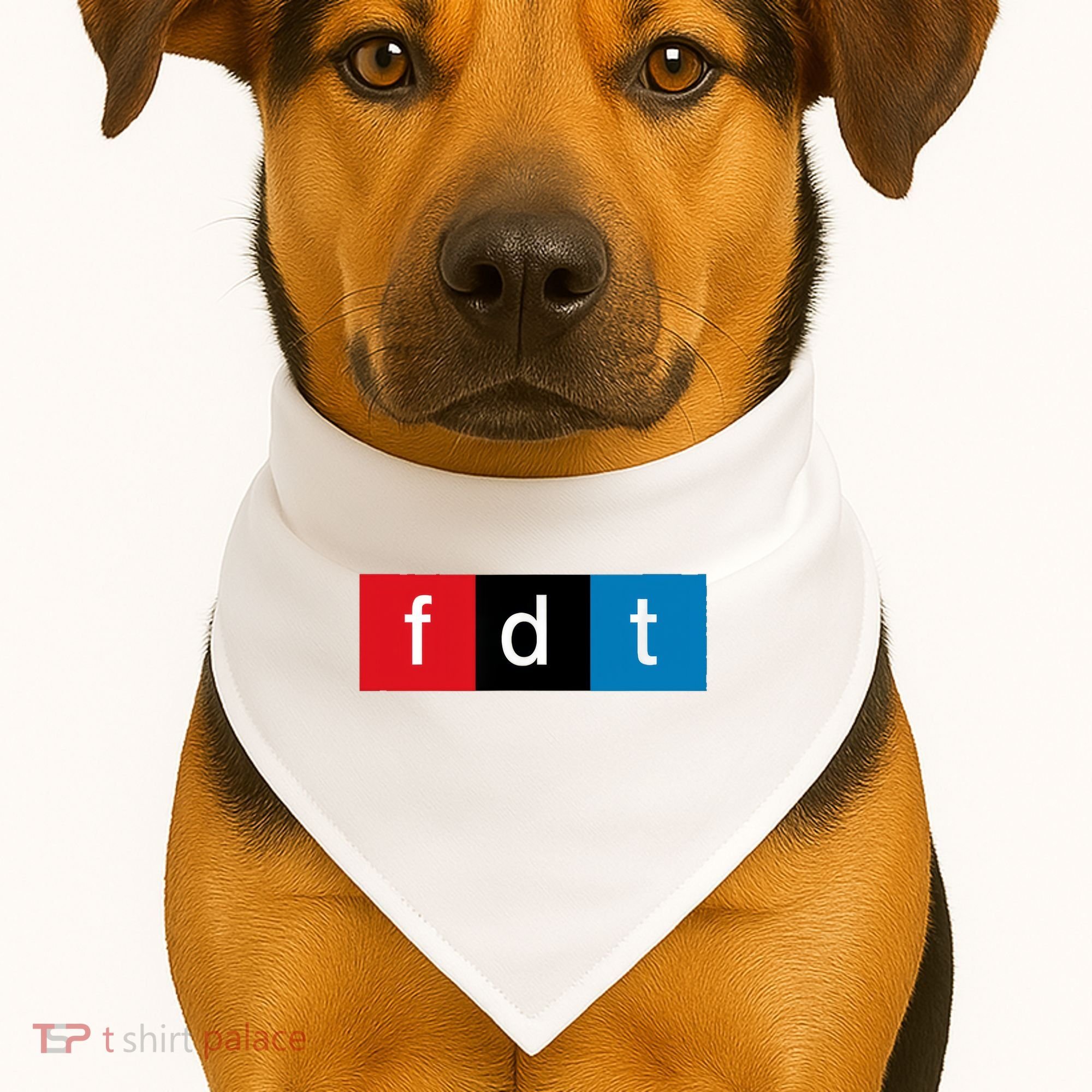 Foxtrot Delta Tango Protest Pun USA-Made Doggie Bandana