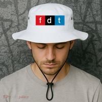 Foxtrot Delta Tango Protest Pun Bucket Hat thumb 2