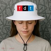 Foxtrot Delta Tango Protest Pun Bucket Hat thumb 3
