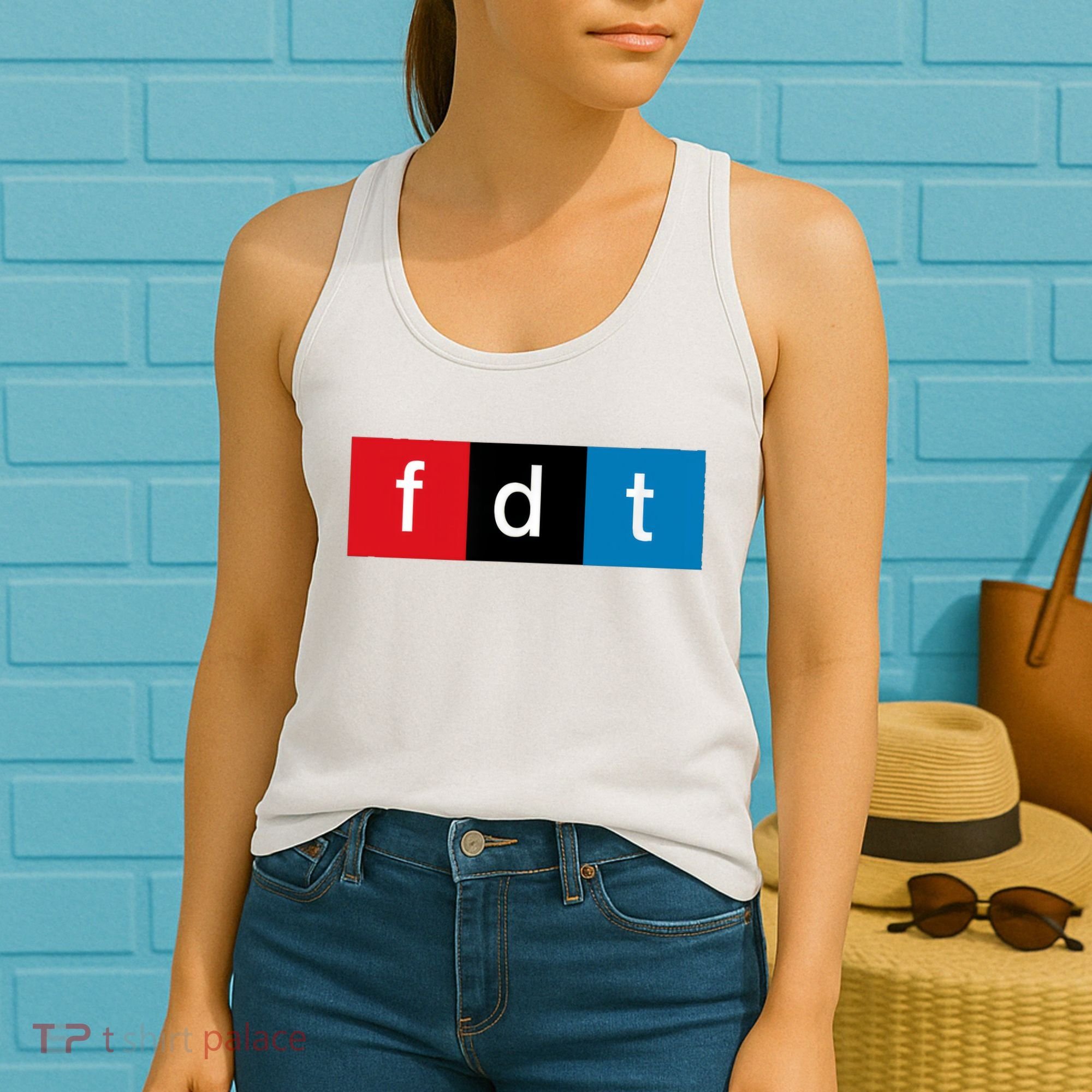 Foxtrot Delta Tango Protest Pun Women's Tank Top